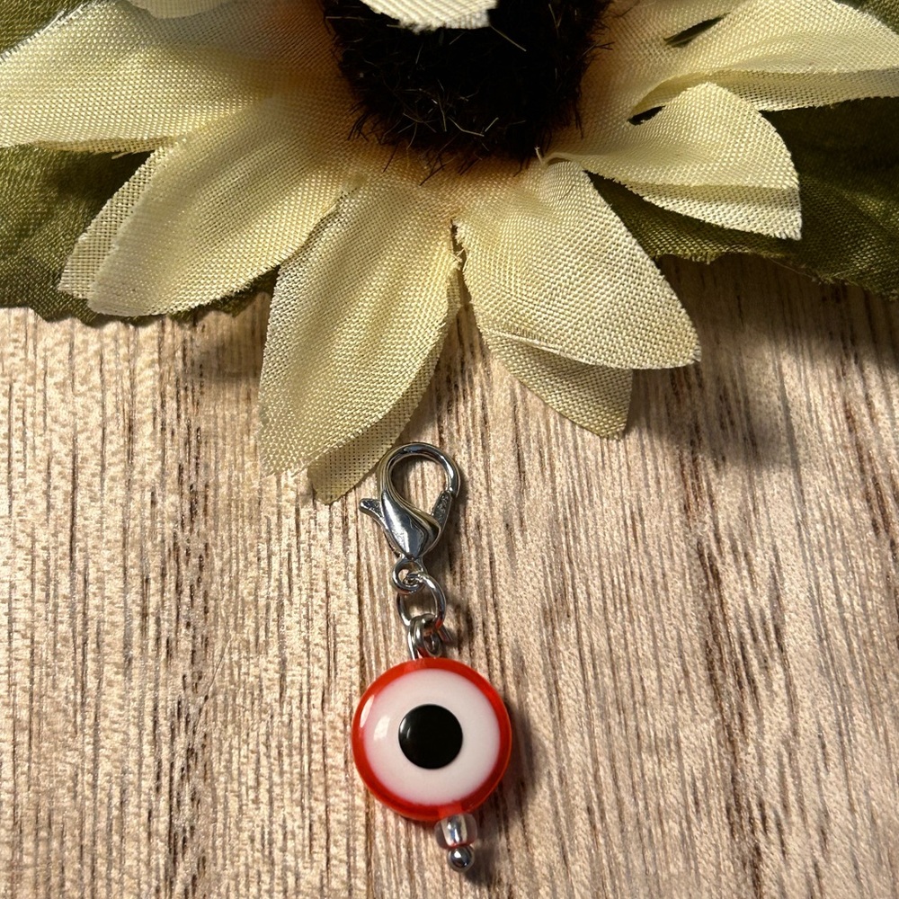 Orange Evil Eye Charm